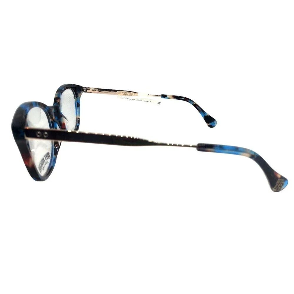 True Religion Blue Tortoise TRUT0161 Eyeglass‎ Frames 52-20-140 Womens